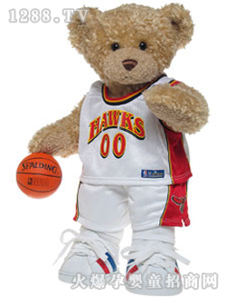 派美銳毛絨籃球泰迪熊