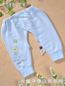 迪迪牌歡樂熊藍色開襠褲