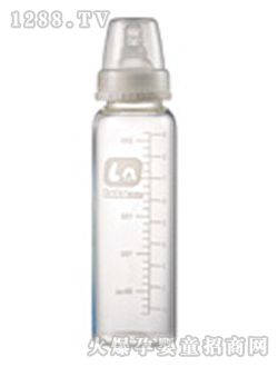 樂(lè)樂(lè)寶貝9安標(biāo)口晶鉆玻璃奶瓶