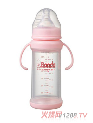 寶德防爆玻璃奶瓶220ml粉