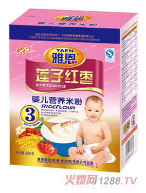 雅恩蓮子紅棗yinge營養(yǎng)米粉268g