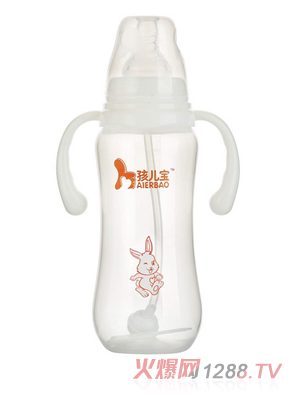 孩兒寶白色標口圓弧自動PP奶瓶300ml