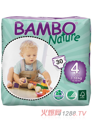 BAMBO Natureyinge紙尿褲M(mǎn)碼30片