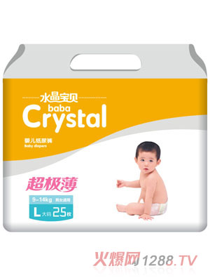 水晶寶貝超級薄yinge紙尿褲L25