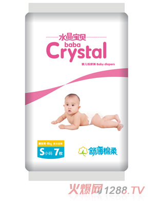 水晶寶貝舒薄棉柔yinge紙尿褲S7