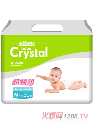 水晶寶貝超級薄yinge紙尿褲M30