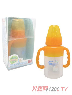 嬰侍衛(wèi)標(biāo)準(zhǔn)口徑硅膠奶瓶100ml