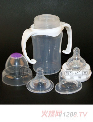 品尚標準口徑弧形硅膠奶瓶120ml