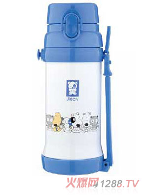 無(wú)雙寶貝保溫直飲壺650ML藍(lán)色