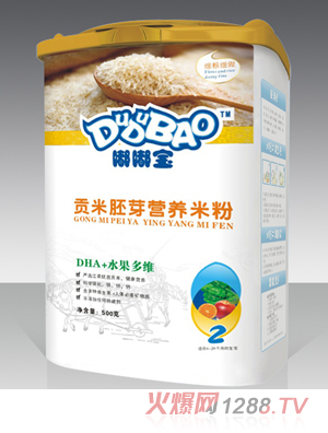 嘟嘟寶DHA+水果多維營養(yǎng)米粉2段