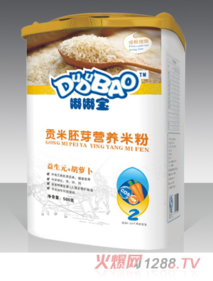 嘟嘟寶益生元+胡蘿卜營(yíng)養(yǎng)米粉2段