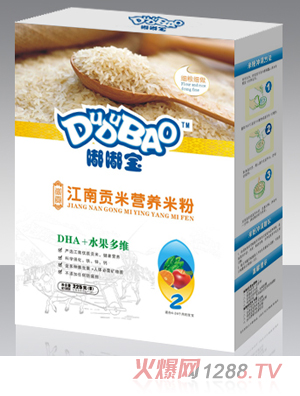 嘟嘟寶DHA+水果多維營(yíng)養(yǎng)米粉盒裝