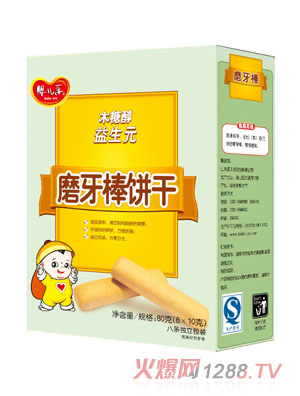 yinge樂益生元磨牙餅干80g