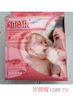 幼培樂yinge手口柔濕巾80片親情三連包