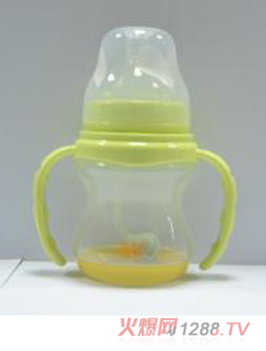 小豆丁溫寬口弧形PP奶瓶150ml