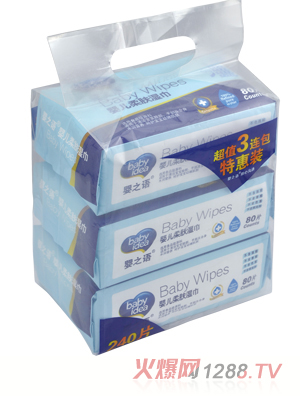 嬰之語yinge柔膚濕巾80片三連包