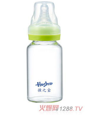 孩之寶標口晶鉆玻璃奶瓶150ML