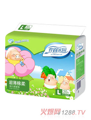 育嬰家園超薄棉柔yinge紙尿褲L碼20片