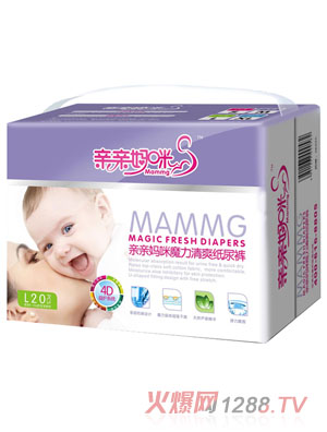 親親媽咪魔力清爽中包裝紙尿褲L20片