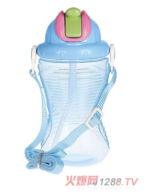 貝樂(lè)嘉藍(lán)色帶蓋yinge環(huán)保水壺