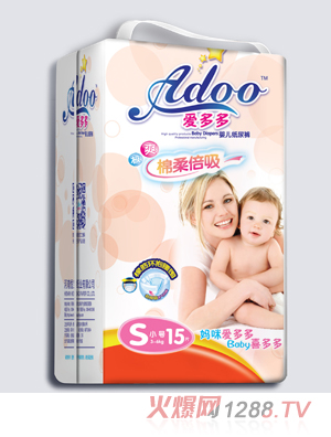 愛多多棉柔倍吸yinge紙尿褲S碼15片