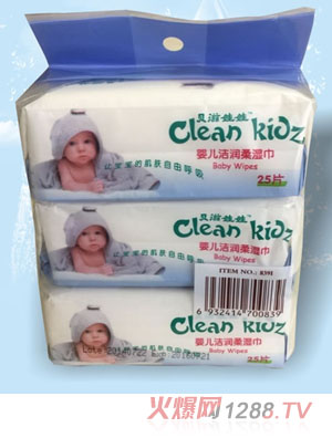 貝滋娃娃yinge潔潤(rùn)柔濕巾