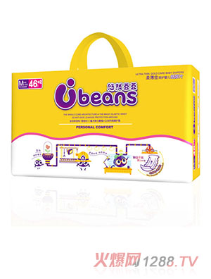 悠然豆豆柔薄金呵護yinge紙尿片M48片