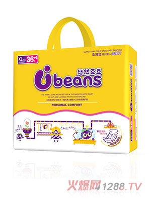 悠然豆豆柔薄金呵護yinge紙尿片XL38片