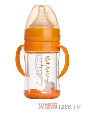 功夫?qū)氊惥с@玻璃寬口安全自動(dòng)小奶瓶
