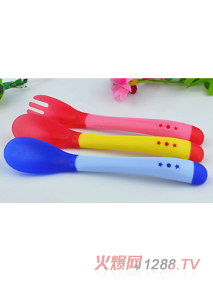 聰貝yinge感溫叉勺組