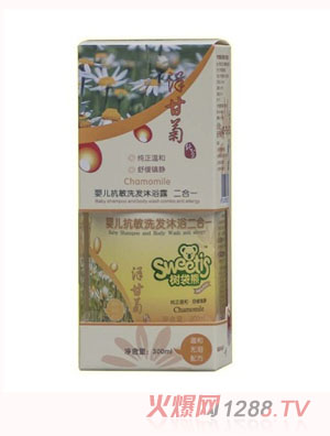 樹袋熊洋甘菊yinge抗敏洗發(fā)沐浴露二合一300ml