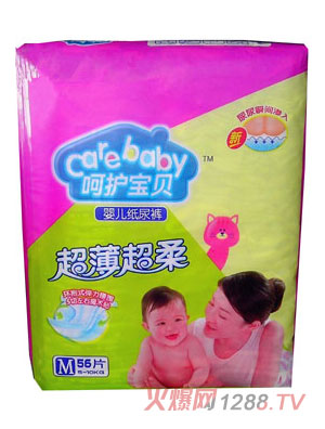 呵護(hù)寶貝超薄超柔yinge紙尿褲M碼56片