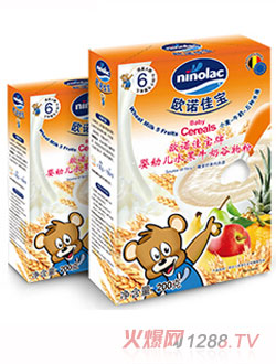 歐諾佳寶NINOLACyingye水果牛奶谷物粉