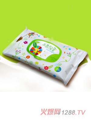 佑倍韓國(guó)進(jìn)口yinge濕巾20抽