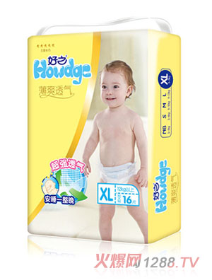好之薄爽透氣yinge紙尿褲XL碼16片