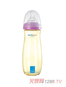 Worthylove沃德拉夫yingyePPSU帶無(wú)手柄奶瓶紅色