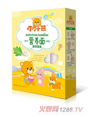 叮叮小熊營(yíng)養(yǎng)面-菠菜蛋黃