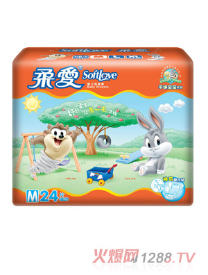 柔愛(ài)華納寶寶紙尿褲M碼24片