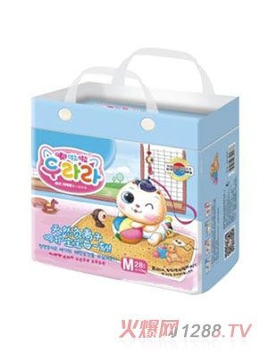 嘟啦啦負(fù)離子yinge紙尿褲M28片