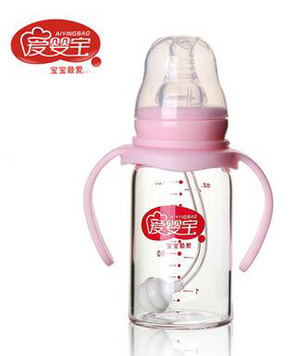愛嬰寶yinge專用晶鉆玻璃奶瓶120ml