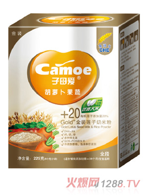 子母愛(ài)yingy胡蘿卜果蔬奶米粉盒裝