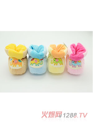 愛(ài)嬰童長(zhǎng)筒襪中幫軟底保暖寶寶學(xué)步鞋