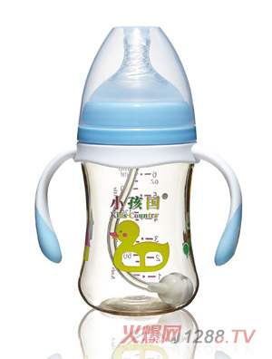 С��������ֱ���Ԅ�(d��ng)PPSU��ȫ��ƿ�{(l��n)ɫ180ML