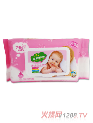 永潤(rùn)可愛貝貝yinge手口潔膚濕巾（粉）70片