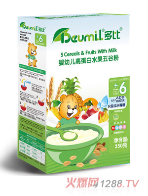 多比yingye高蛋白水果五谷粉