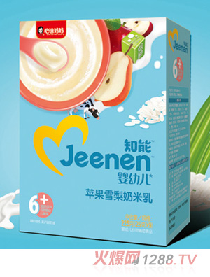 心迪媽媽知能yingye蘋(píng)果雪梨奶米乳盒裝