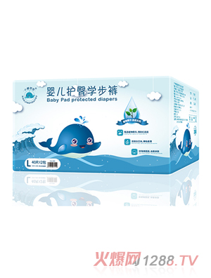 小鯨悠悠yinge護臀學步褲L