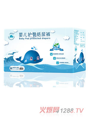小鯨悠悠yinge護(hù)臀紙尿褲M
