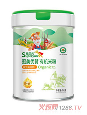 佐貝元冠美優(yōu)贊有機(jī)米粉-益生菌胡蘿卜