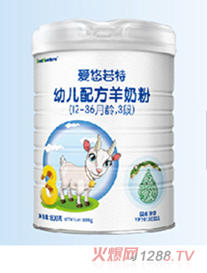 愛悠若特youe配方羊奶粉400g（12-36月齡，3段）
